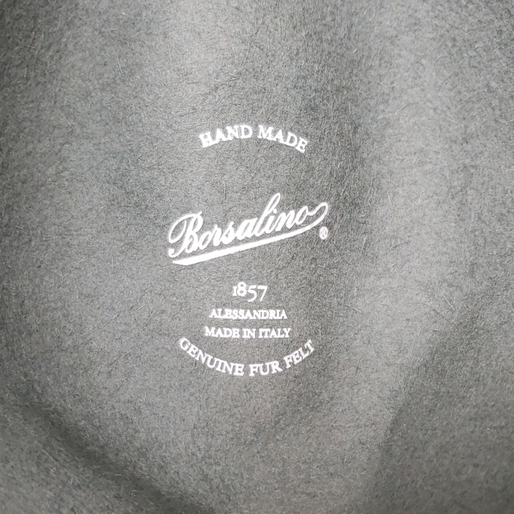 HP🎊💙🐇Borsalino Trilby Fur Felt Fedora Hat - Picture 8 of 8